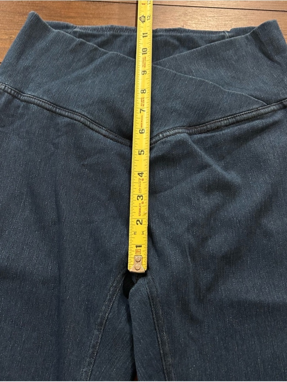 Halara Flex Crossover Pocket Washed Denim Work Leggings Small 7/8 NEW - Picture 9 of 14